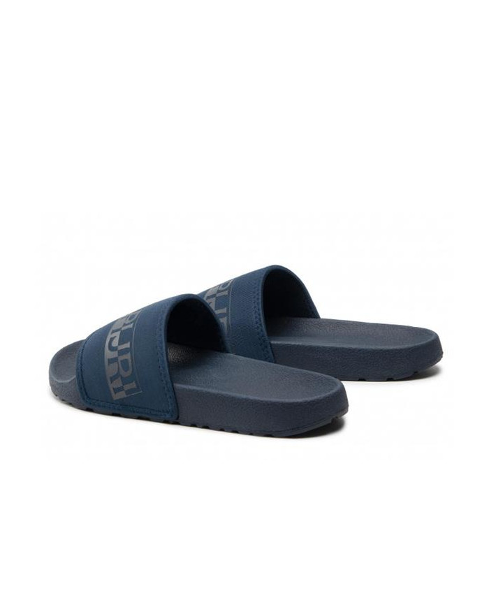 Klapki męskie Napapijri STREAM SLIDE NP0A4GRY176 Niebieskie - Sklep online Mastersport
