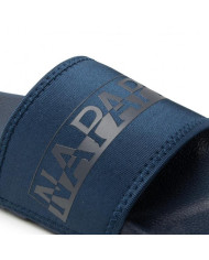 Klapki męskie Napapijri STREAM SLIDE NP0A4GRY176 Niebieskie - Sklep online Mastersport