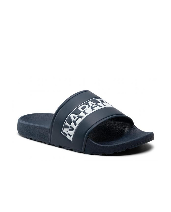Klapki męskie Napapijri STREAM SLIDE NP0A4GTW176 Niebieskie - Sklep online Mastersport