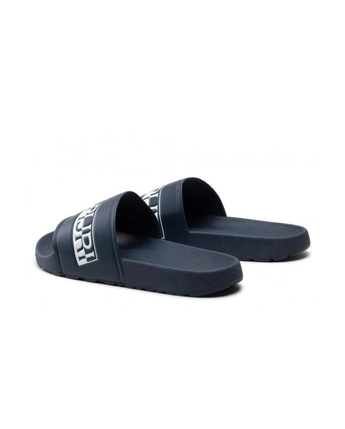 Klapki męskie Napapijri STREAM SLIDE NP0A4GTW176 Niebieskie - Sklep online Mastersport