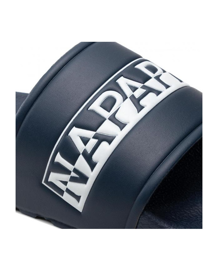 Klapki męskie Napapijri STREAM SLIDE NP0A4GTW176 Niebieskie - Sklep online Mastersport