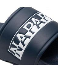 Klapki męskie Napapijri STREAM SLIDE NP0A4GTW176 Niebieskie - Sklep online Mastersport