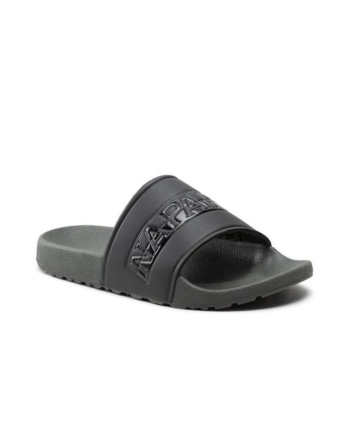 Klapki męskie Napapijri STREAM SLIDE NP0A4GTW7M7 Czarne - Sklep online Mastersport