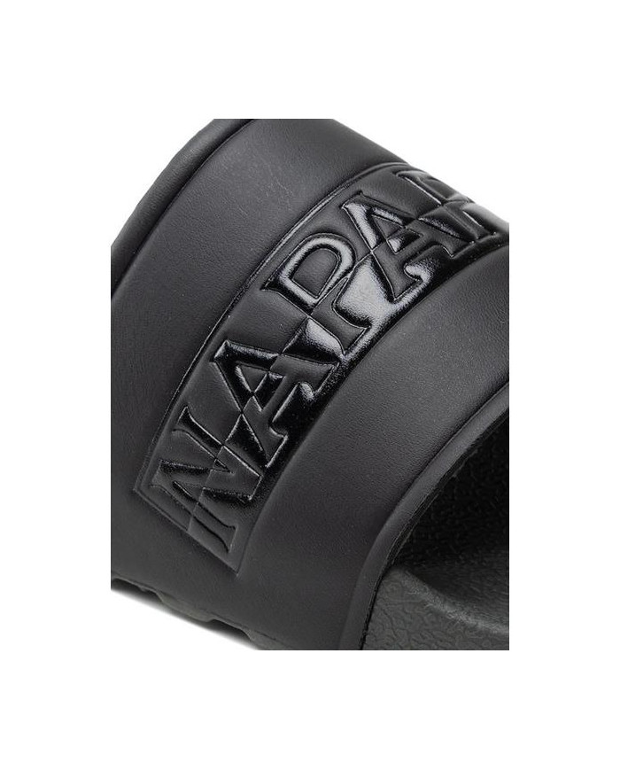 Klapki męskie Napapijri STREAM SLIDE NP0A4GTW7M7 Czarne - Sklep online Mastersport