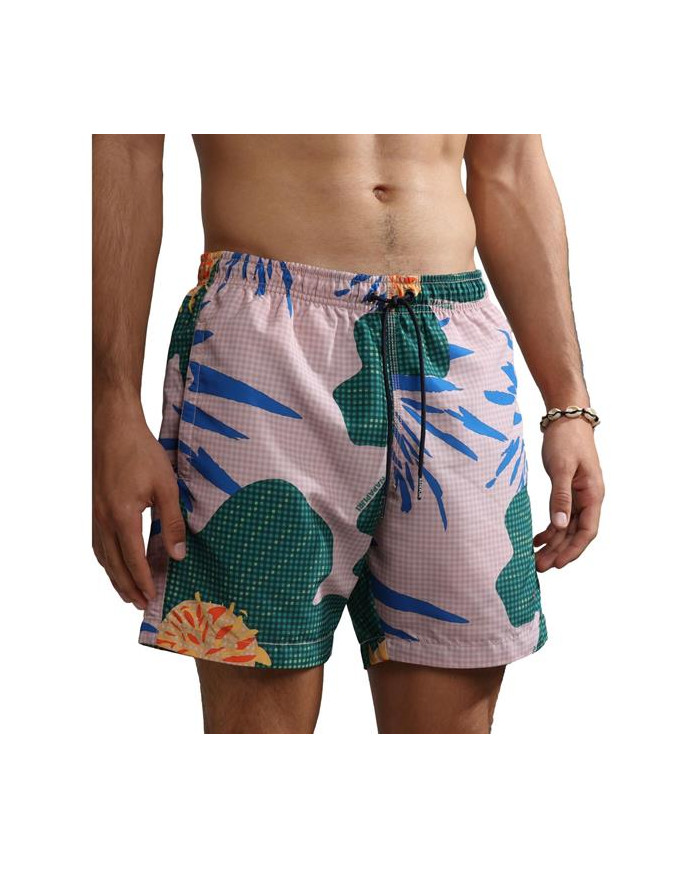 Szorty męskie Napapijri V-VAIL 1 NP0A4GZ8FM6 Różowe - Sklep online Mastersport