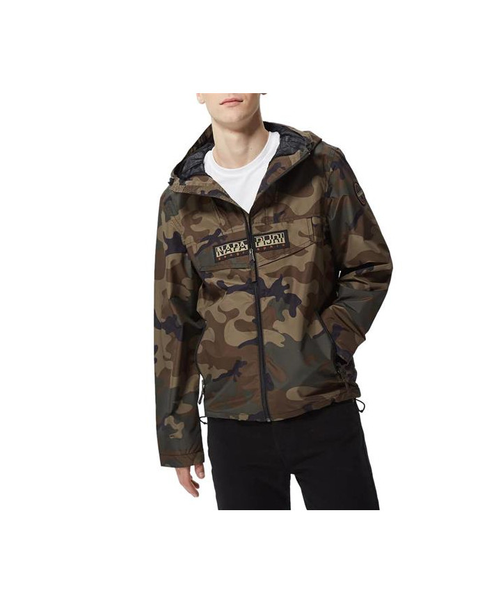 Kurtka męska Napapijri RAINFOREST OP S AOP FANTASY NP0A4H2PF84 Zielona - Sklep online Mastersport