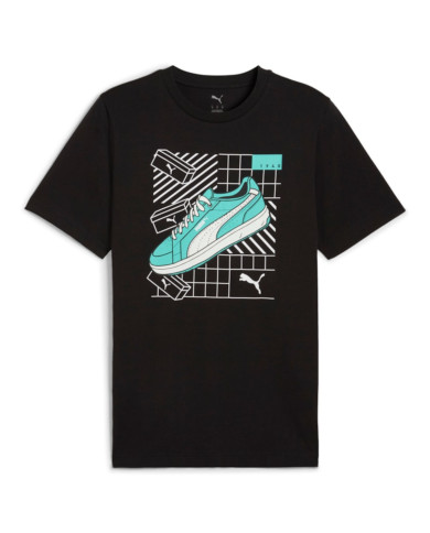 Koszulka męska Puma GRAPHICS SNEAKER TEE 68483001 Czarna - Sklep online Mastersport