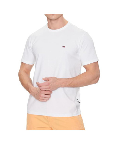 Koszulka męska Napapijri SALIS SS SUM BRIGHTWHITE NP0A4H8D002 Biała - Sklep online Mastersport