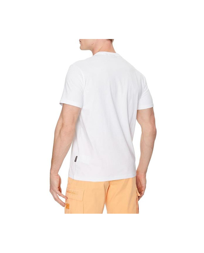 Koszulka męska Napapijri SALIS SS SUM BRIGHTWHITE NP0A4H8D002 Biała - Sklep online Mastersport