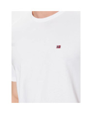 Koszulka męska Napapijri SALIS SS SUM BRIGHTWHITE NP0A4H8D002 Biała - Sklep online Mastersport