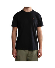 Koszulka męska Napapijri SALIS SS SUM BLACK NP0A4H8D041 Czarna - Sklep online Mastersport