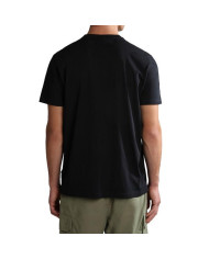 Koszulka męska Napapijri SALIS SS SUM BLACK NP0A4H8D041 Czarna - Sklep online Mastersport