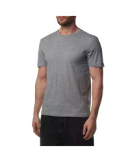 Koszulka męska Napapijri SALIS SS SUM MED GREY NP0A4H8D160 Szara - Sklep online Mastersport