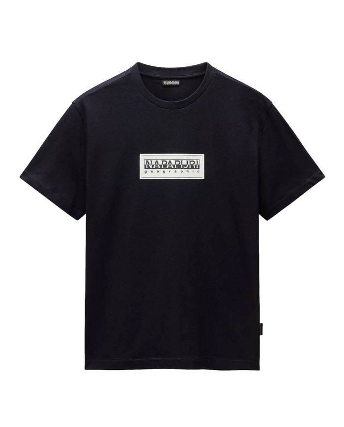 Koszulka męska Napapijri S-BOX LOGO SS NP0A4I3L176 Niebieska - Sklep online Mastersport