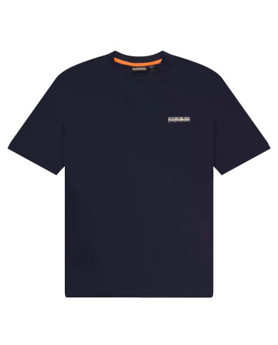 Koszulka męska Napapijri S-SMALL BOX SS NP0A88TR176 Granatowa - Sklep online Mastersport