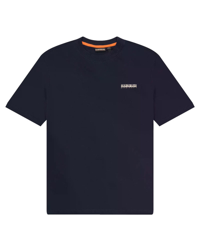 Koszulka męska Napapijri S-SMALL BOX SS NP0A88TR176 Granatowa - Sklep online Mastersport