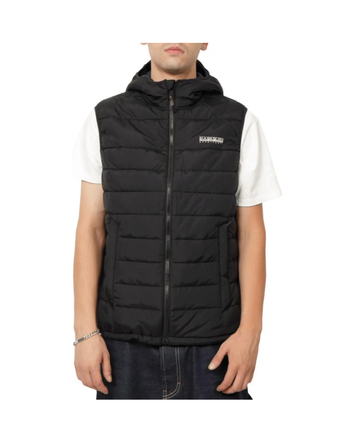 Kamizelka męska Napapijri A-GESAR V NP0A88U4941 Czarna - Sklep online Mastersport