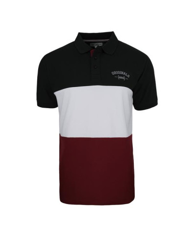 Koszulka męska Monotox POLO COLLEGE DARK RED POLOCOLLEGE20 Czerwona - Sklep online Mastersport