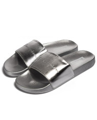 Klapki damskie Champion QUEENS SLIDE S11562EM007 Srebrne - Sklep online Mastersport