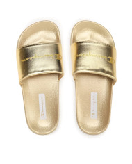 Klapki damskie Champion QUEENS SLIDE S11562YS041 Złote - Sklep online Mastersport