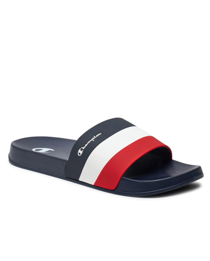 Klapki męskie Champion ALL AMERICAN SLIDE S22049BS506 Niebieskie - Sklep online Mastersport