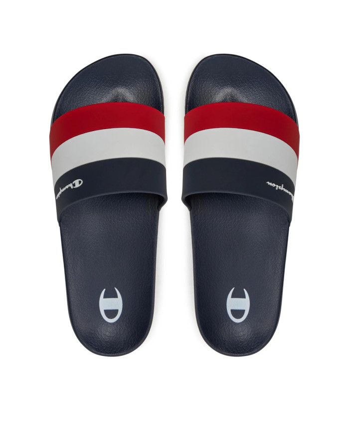 Klapki męskie Champion ALL AMERICAN SLIDE S22049BS506 Niebieskie - Sklep online Mastersport