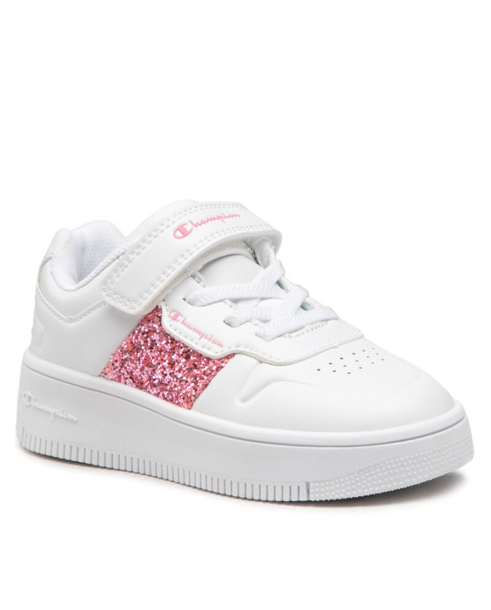 Buty dziecięce Champion REBOUND PLATFORM SPARKLE G PS S32612WW001 Białe - Sklep online Mastersport