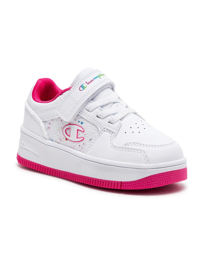 Buty dziecięce Champion REBOUND PLATFORM ABSTRACT G PS S32851WW010 Białe - Sklep online Mastersport