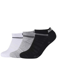 Skarpetki męskie Skechers MESH VENTILATION SNEAKER 3P SK-SK43022-9996 Szare - Sklep online Mastersport