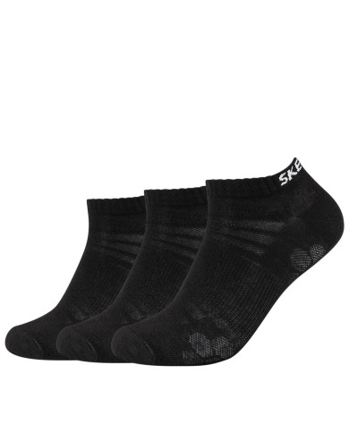 Skarpetki męskie Skechers MESH VENTILATION SNEAKER 3P SK-SK43022-9999 Czarne - Sklep online Mastersport