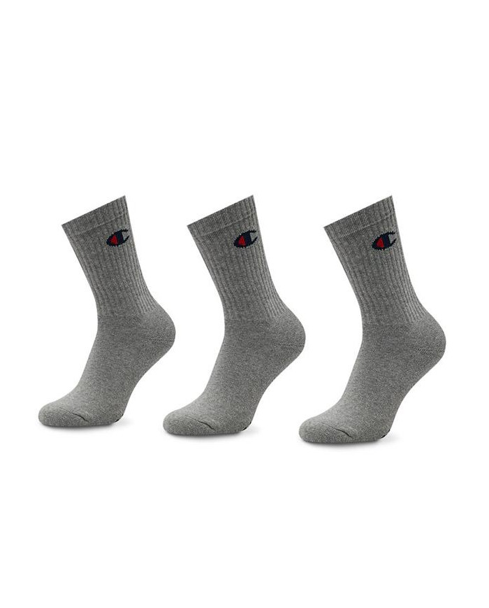 Skarpetki męskie Champion 3 PACK CREW SOCKS U24558EM010 Szare - Sklep online Mastersport