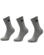 Skarpetki męskie Champion 3 PACK CREW SOCKS U24558EM010 Szare - Sklep online Mastersport