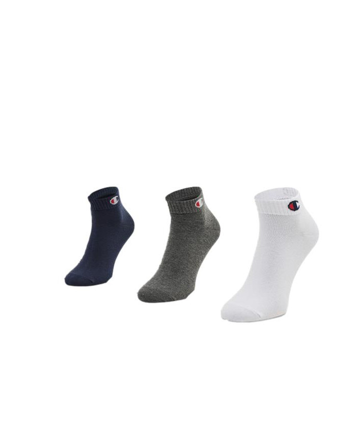 Skarpetki męskie Champion 3 PACK QUARTER SOCKS U24559BS501 Białe - Sklep online Mastersport
