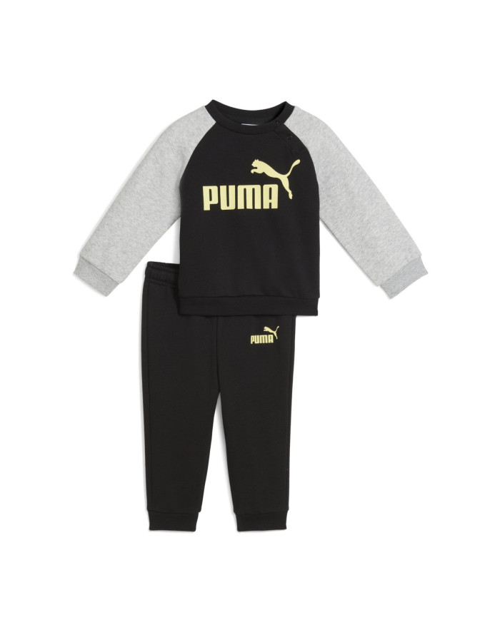 Dres dziecięcy Puma MINICATS ESS RAGLAN CREW SET FL 68628151 Czarny - Sklep online Mastersport