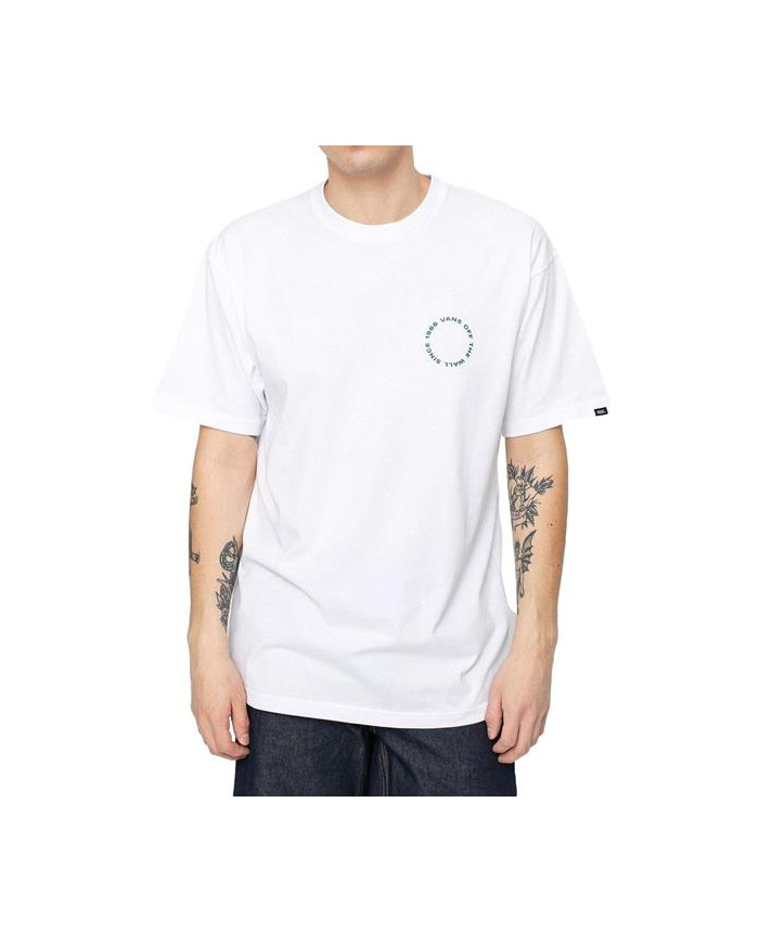 Koszulka męska Vans MN GRIDLOCK SS VN0A54CJWHT1 Biała - Sklep online Mastersport