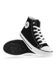 Buty damskie Monotox NORRIS HIGH W BLACK W-FT-02BLACK Czarne - Sklep online Mastersport