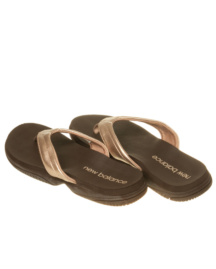 Klapki damskie New Balance NB 6090 WOMEN THONG W6090RGD Złote - Sklep online Mastersport