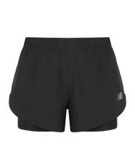 Szorty damskie New Balance SPORT 2-IN-1 SHORT 3 WS51465BK Czarne - Sklep online Mastersport