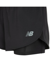 Szorty damskie New Balance SPORT 2-IN-1 SHORT 3 WS51465BK Czarne - Sklep online Mastersport