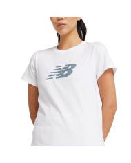 Koszulka damska New Balance SPORT JERSEY LOGO T-SHIRT WT43582WT Biała - Sklep online Mastersport