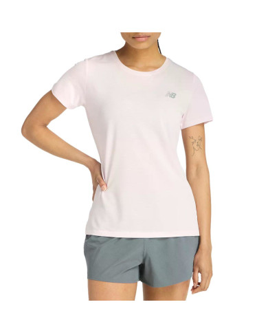 Koszulka damska New Balance SPORT SHORT SLEEVE WT51244PTG Różowa - Sklep online Mastersport
