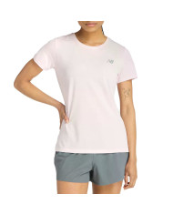 Koszulka damska New Balance SPORT SHORT SLEEVE WT51244PTG Różowa - Sklep online Mastersport
