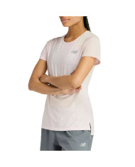 Koszulka damska New Balance SPORT SHORT SLEEVE WT51244PTG Różowa - Sklep online Mastersport