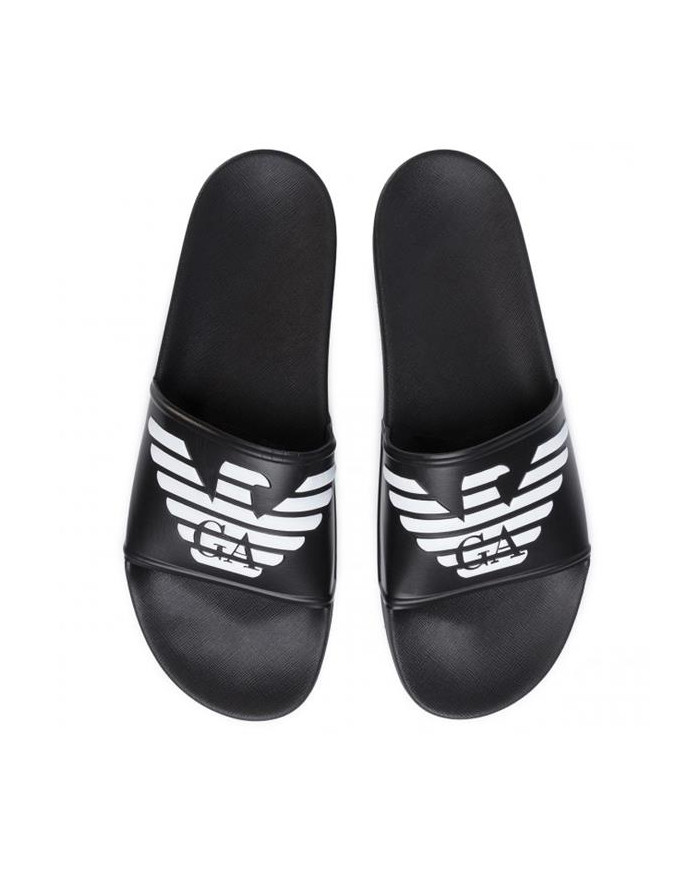 Klapki męskie Emporio Armani POOL MOD. SLIDES XL828-X4PS01-A120 Czarne - Sklep online Mastersport