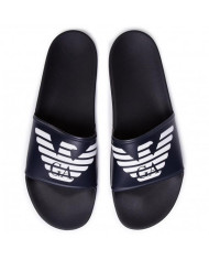Klapki męskie Emporio Armani POOL MOD. SLIDES XL828-X4PS01-D813 Niebieskie - Sklep online Mastersport