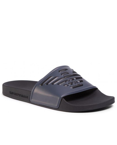 Klapki męskie Emporio Armani POOL MOD. SLIDES XL828-X4PS01-K474 Niebieskie - Sklep online Mastersport