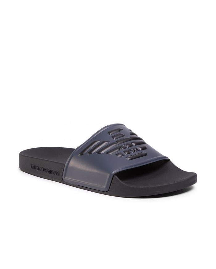 Klapki męskie Emporio Armani POOL MOD. SLIDES XL828-X4PS01-K474 Niebieskie - Sklep online Mastersport