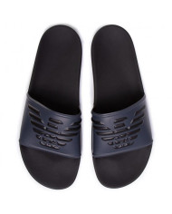 Klapki męskie Emporio Armani POOL MOD. SLIDES XL828-X4PS01-K474 Niebieskie - Sklep online Mastersport