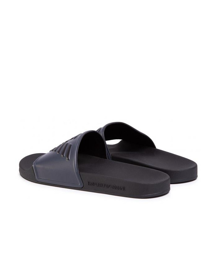 Klapki męskie Emporio Armani POOL MOD. SLIDES XL828-X4PS01-K474 Niebieskie - Sklep online Mastersport
