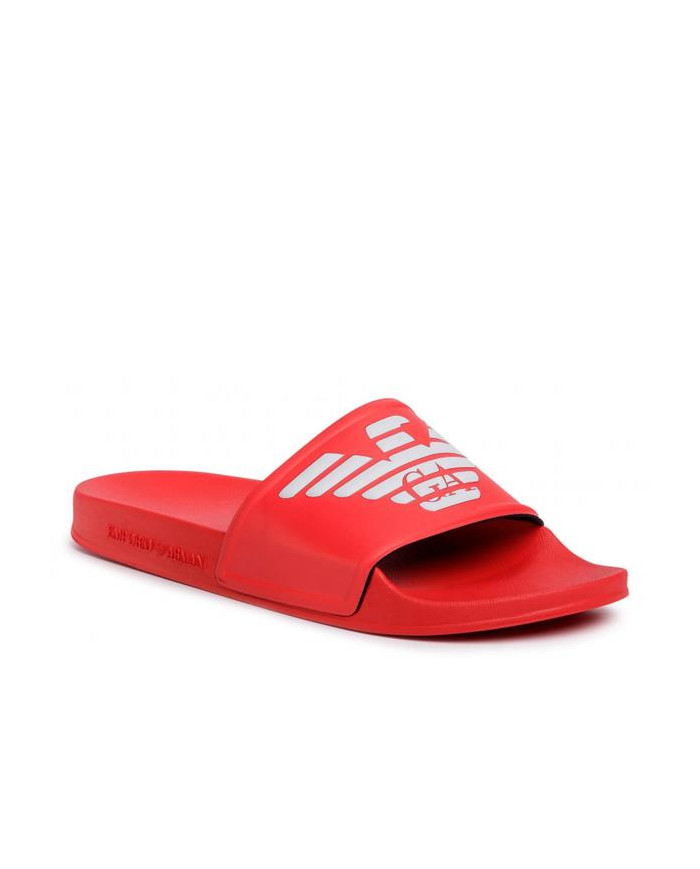 Klapki męskie Emporio Armani POOL MOD. SLIDES XL828-X4PS01-M591 Czerwone - Sklep online Mastersport
